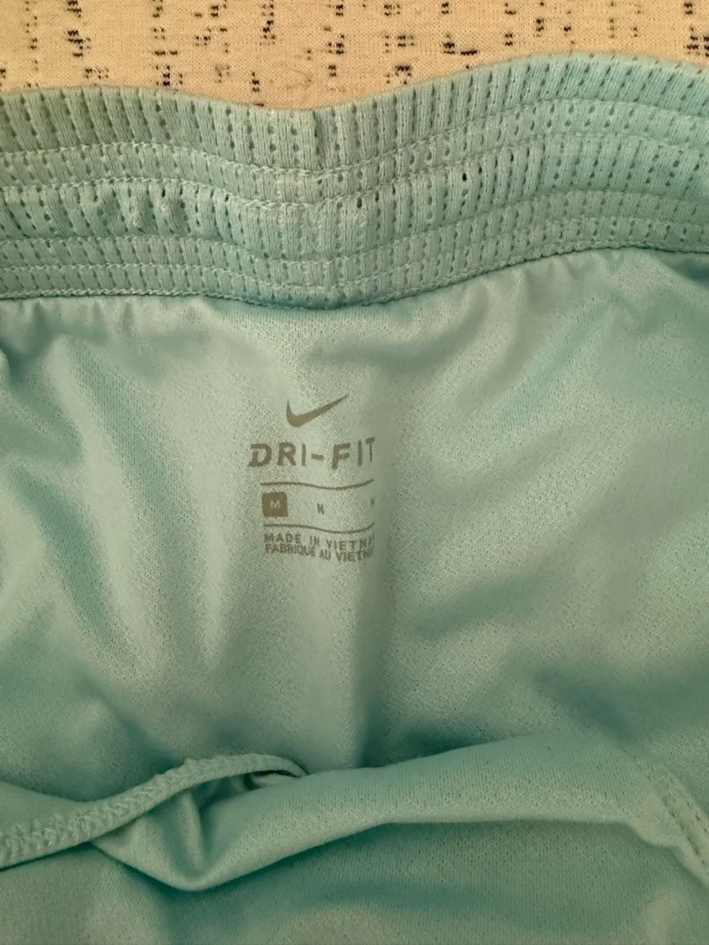 Light Aqua Nike DriFit Shorts